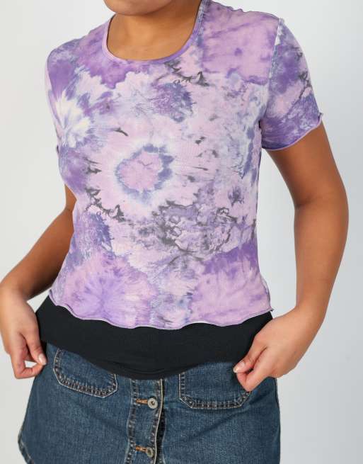 Vintage Unbranded M baby tee in purple, 4 of 4