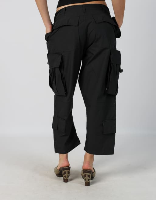 Vintage Unbranded M baggy tech pants in black, 4 of 4