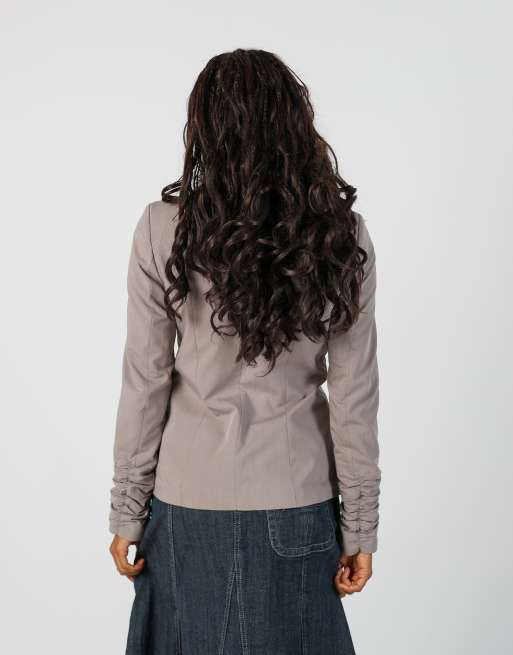Vintage Unbranded M blazer in light grey, 2 of 4