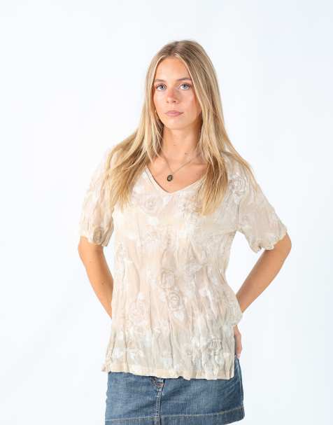 Vintage Unbranded M blouse in beige - view 1