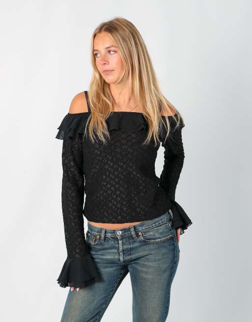 Vintage Unbranded M blouse in black