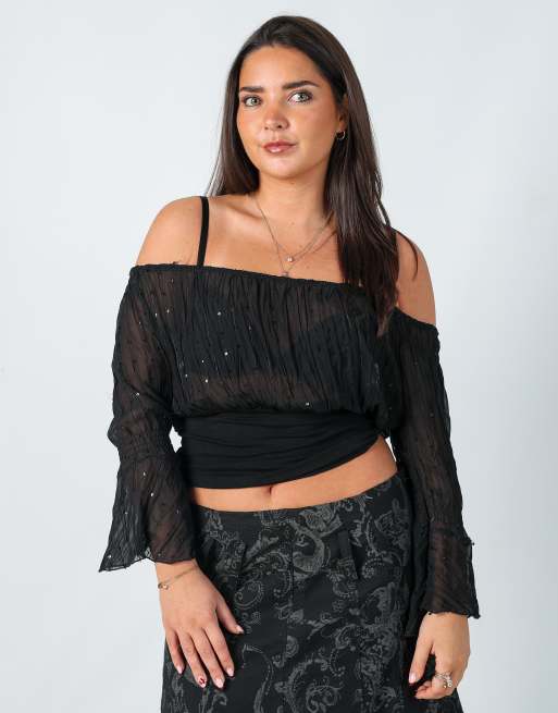 Vintage Unbranded M blouse in black