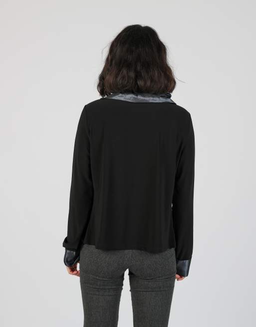 Vintage Unbranded M blouse in black, 2 of 4