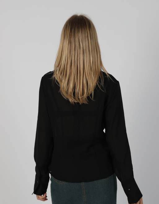 Vintage Unbranded M blouse in black, 2 of 4