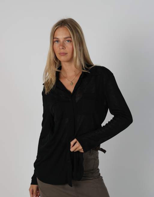 Vintage Unbranded M blouse in black, 1 of 4