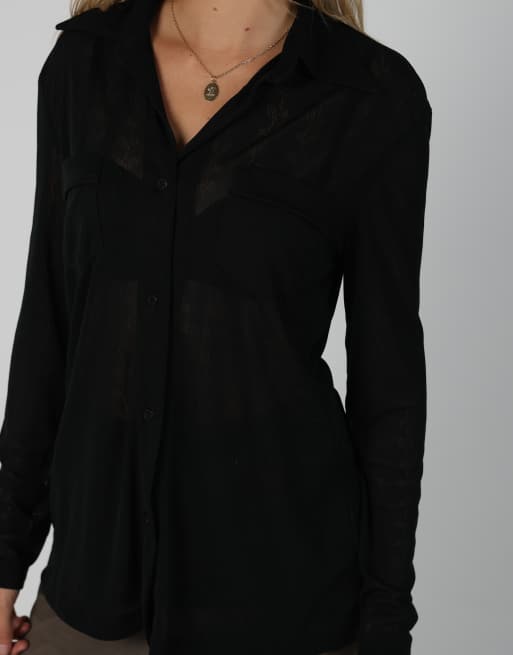 Vintage Unbranded M blouse in black, 4 of 4