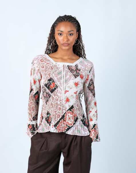 Vintage Unbranded M blouse in ivory - view 1