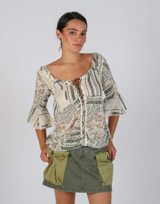 Vintage Unbranded M blouse in ivory