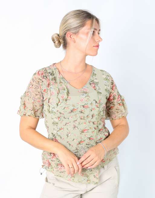 Vintage Unbranded M blouse in light green
