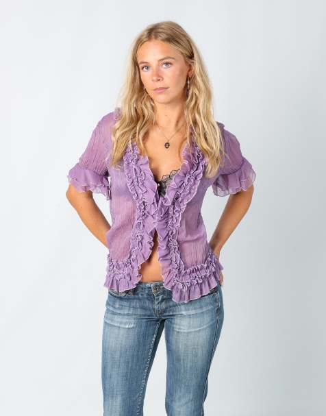 Vintage Unbranded M blouse in lilac purple - view 1