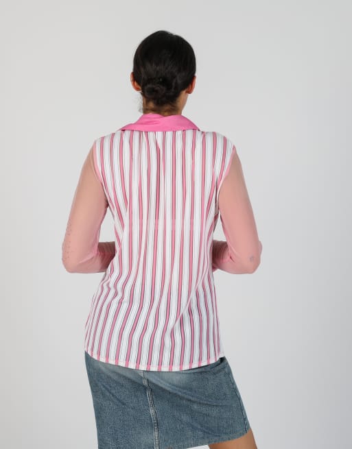 Vintage Unbranded M blouse in pink, 2 of 4