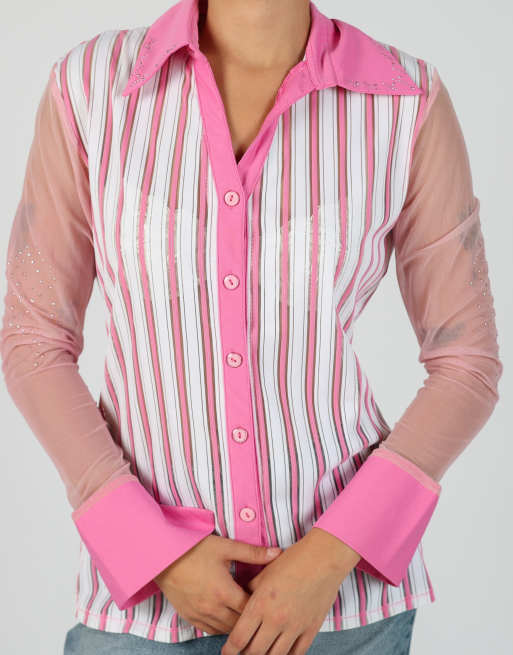Vintage Unbranded M blouse in pink, 4 of 4