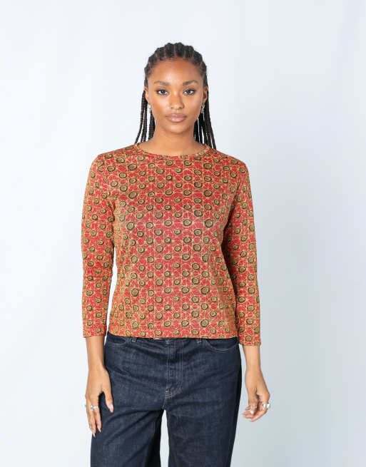 Vintage Unbranded M blouse in red