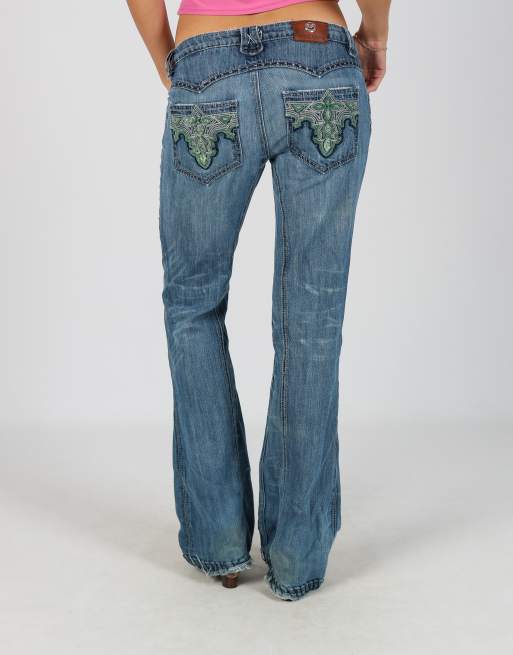 Vintage Unbranded M bootcut jeans in blue, 4 of 4