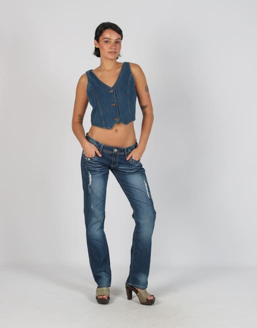 Vintage Unbranded M bootcut jeans in blue, 1 of 4