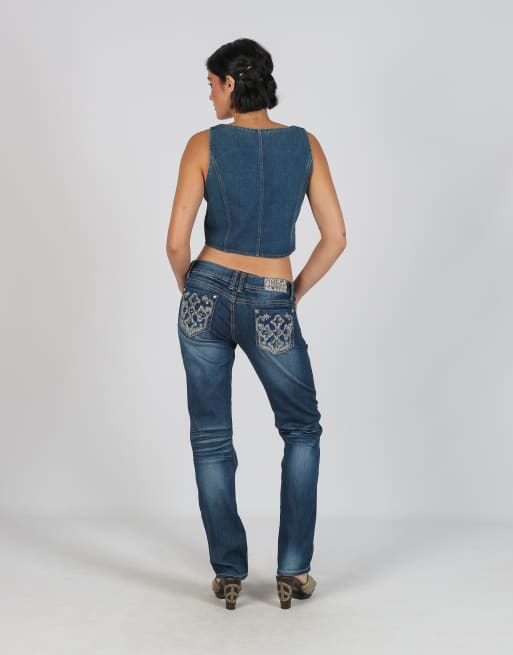 Vintage Unbranded M bootcut jeans in blue, 3 of 4