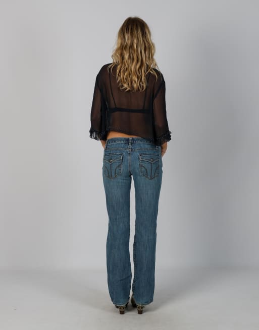 Vintage Unbranded M bootcut jeans in blue, 3 of 4