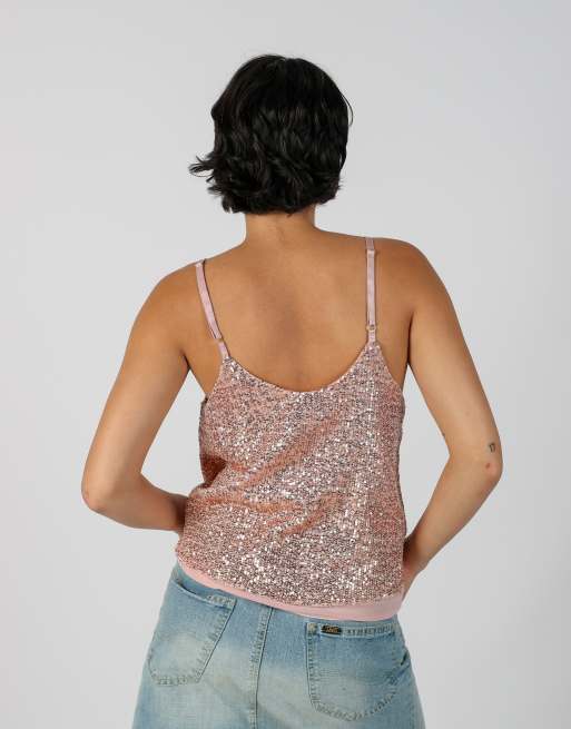 Vintage Unbranded M cami in baby pink, 2 of 4