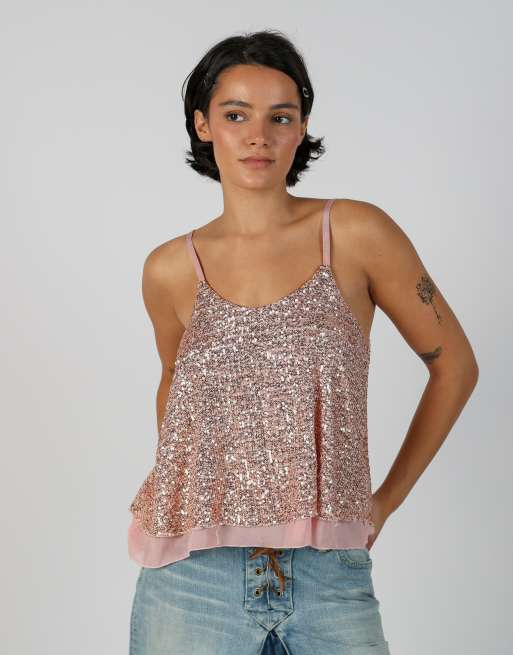 Vintage Unbranded M cami in baby pink, 3 of 4