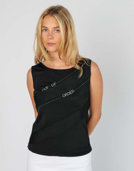 Vintage Unbranded M cami in black