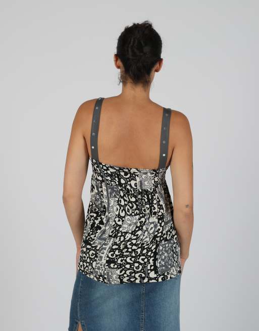 Vintage Unbranded M cami in black, 2 of 4