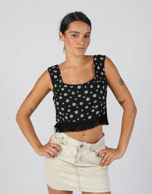 Vintage Unbranded M cami in black, 3 of 4
