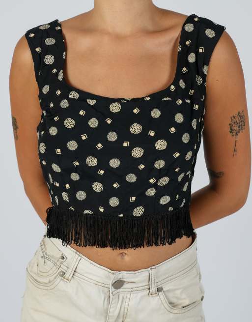 Vintage Unbranded M cami in black, 4 of 4