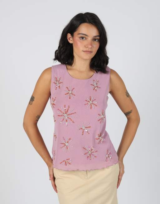 Vintage Unbranded M cami in pink