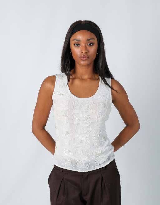 Vintage Unbranded M cami in white