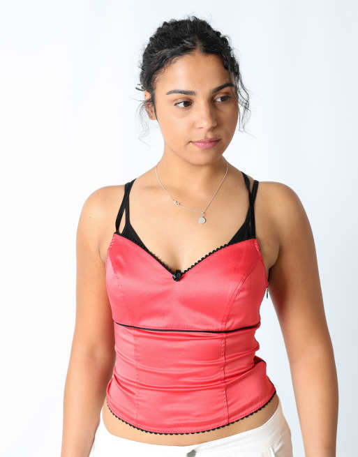 Vintage Unbranded M cami red