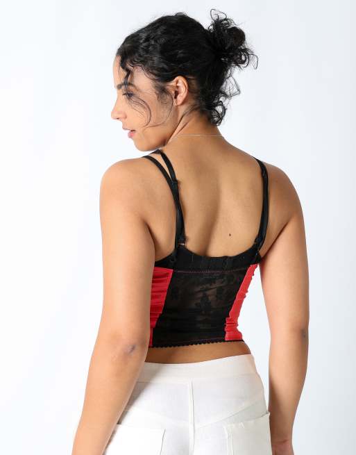 Vintage Unbranded M cami red, 2 of 4