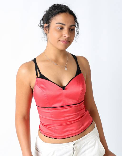 Vintage Unbranded M cami red, 3 of 4
