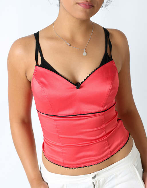 Vintage Unbranded M cami red, 4 of 4