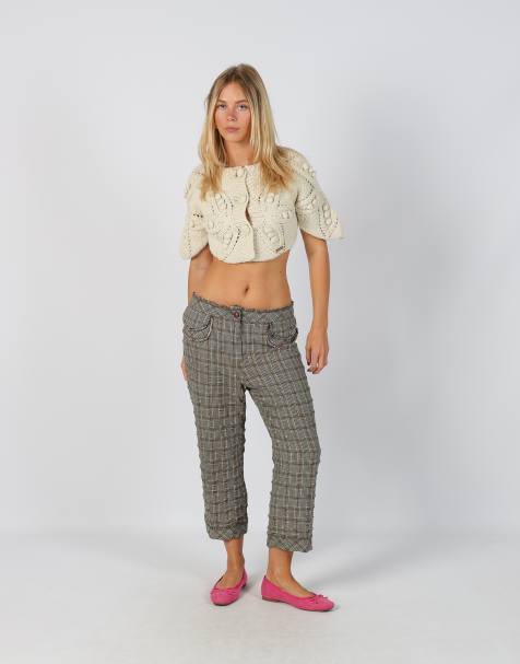 Vintage Unbranded M capri trouser in beige - view 1