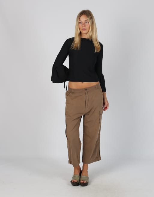 Vintage Unbranded M cargo pants in brown, 1 of 4