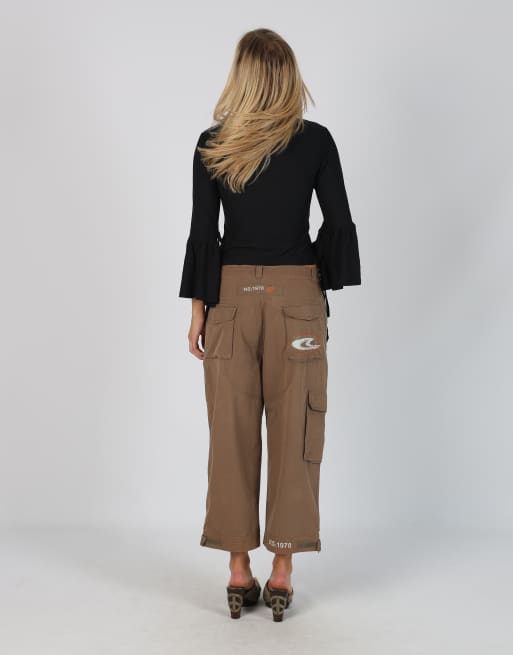 Vintage Unbranded M cargo pants in brown, 3 of 4