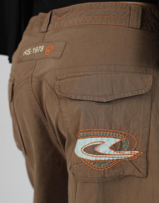 Vintage Unbranded M cargo pants in brown, 4 of 4