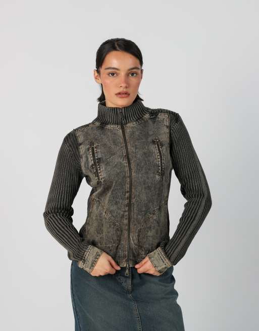 Vintage Unbranded M casual jacket in charcoal grey, 1 of 4
