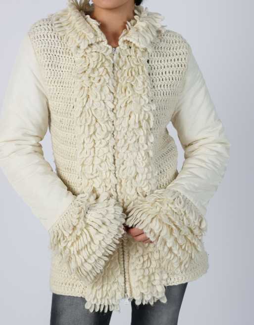 Vintage Unbranded M casual jacket in cream, 4 of 4
