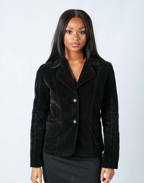 Vintage Unbranded M cord jacket in black - view 1