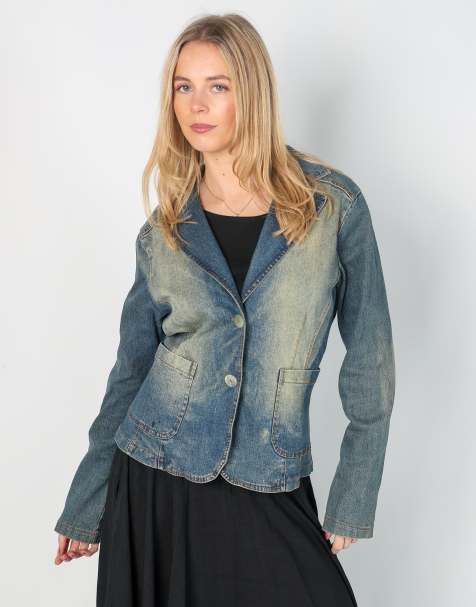 Vintage Unbranded M denim jacket in blue - view 1
