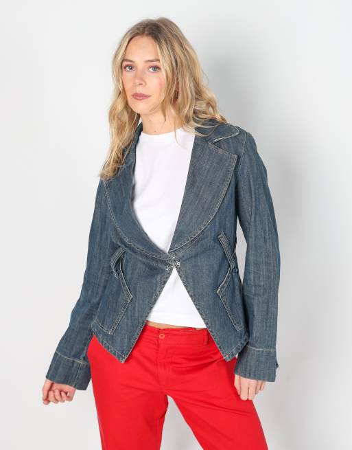 Vintage Unbranded M denim jacket in blue