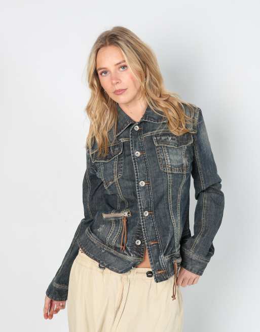 Vintage Unbranded M denim jacket in blue