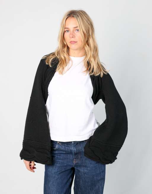 Vintage Unbranded M knitted jumper in black