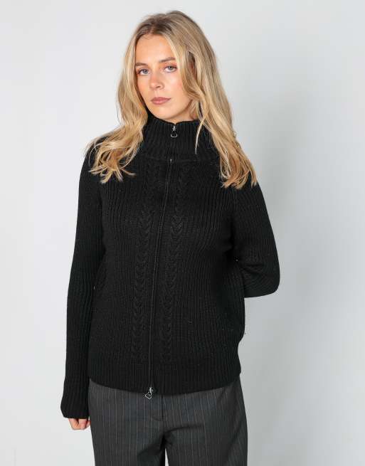 Vintage Unbranded M knitted jumper in black