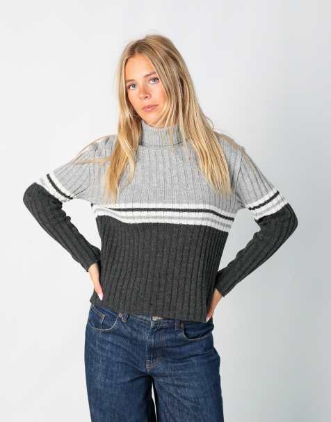 Vintage Unbranded M knitted jumper in grey - view 1