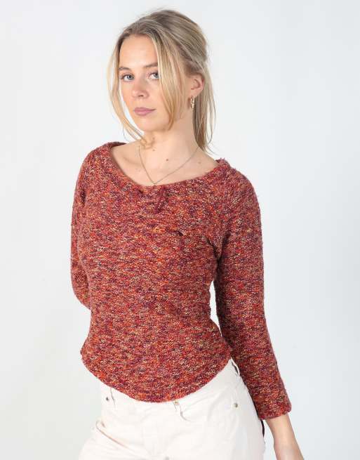 Vintage Unbranded M knitted jumper in pink, 3 of 4