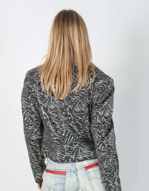 Vintage Unbranded M light jacket in charcoal grey, 2 of 4