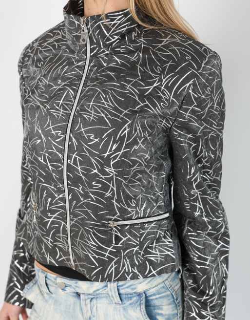 Vintage Unbranded M light jacket in charcoal grey, 4 of 4