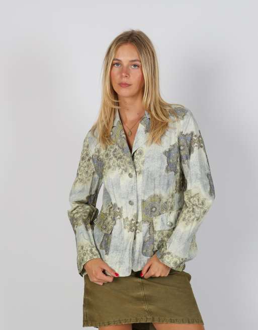 Vintage Unbranded M light jacket in light green, 1 of 4